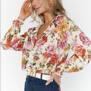 Show Me Your Mumu Lydia Ruffle Top